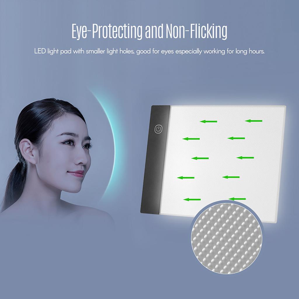 LED   Graphic Tablet Light Pad Digital Tablet Copyboard with 3-    Brightness for Tracing Drawing Copying Viewing   Art Craft