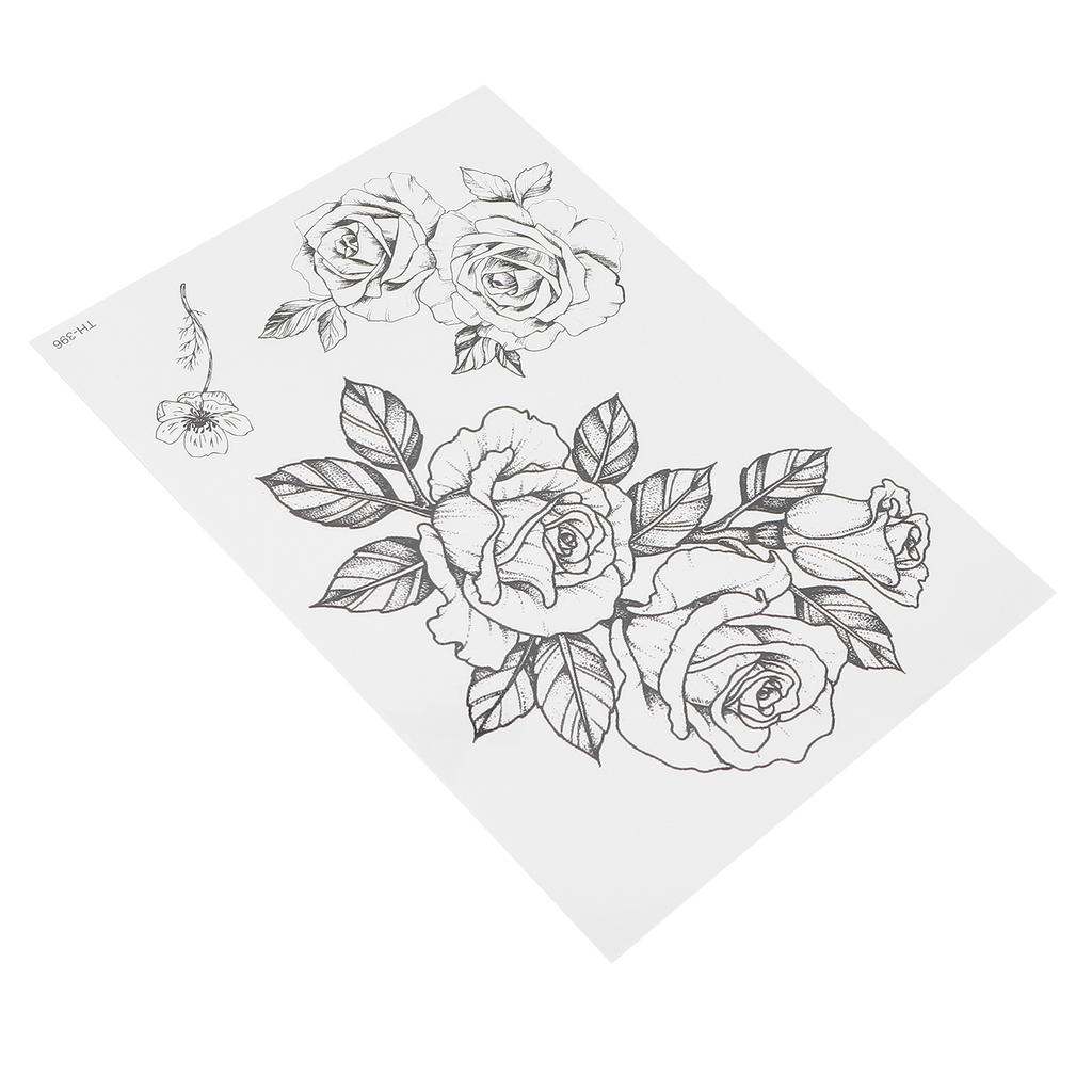 Temporary Tattoo Sticker Arm Chest Back Leg Waterproof Women Flower Tattoo StickerTH-396