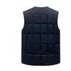 Men's Winter Fleece-Lined Vest: Thick, Multi-Pocket, Cold Protection Gilet for Middle-Aged and Elderly.