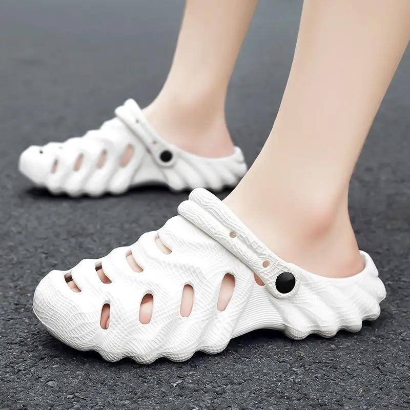 Fashion Hole Male Slipper Fishing and Wading Beach Slides Low Price Trend 2025 Elegant Eva Designer Luxury Summer Sale Style Men's Shoe