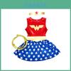 Wonder Woman Baby Costume Dress With Rope For Superhero Girls