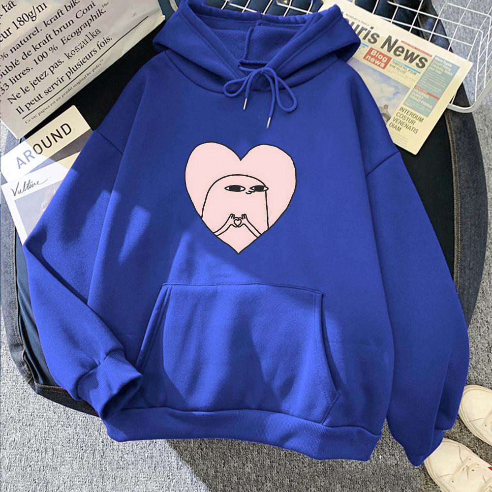 Pink Ketnipz with Heart Graphic Hoodies Long Sleeve Sweatshirt Casual Hooded Fleece Pullover Sudaderas Con Capucha
