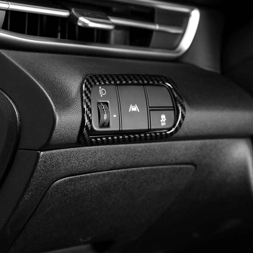 LHD/RHD Red Car For Hyundai Elantra CN7 N 2026-2026 Styling Interior Headlight Adjustion Switch Button Cover Trim