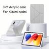 Para Xiaomi Pad 5/6/7/8 Xiaomi Pad 7/7 Pro 2024 de 11,2 pulgadas, y Redmi SE 11''/8,7'' – Funda Plegable en Y de Acrílico con Función de Sueño/Activación