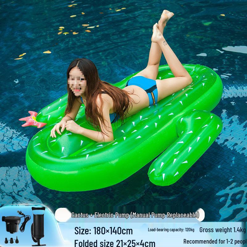 Inflatable Pineapple Cactus Watermelon Pizza Rainbow Pool Float Set