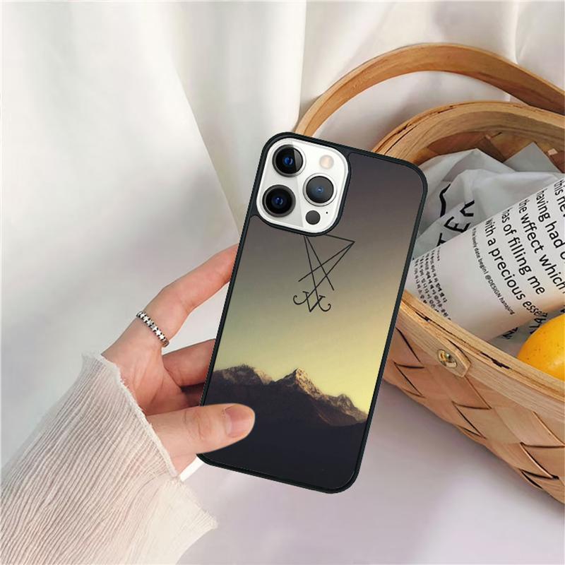 Sigil of Lucifer Phone Case For iPhone 17 Air 16 15 14 11 12 13 Pro  MAX Plus coque Cover Shell