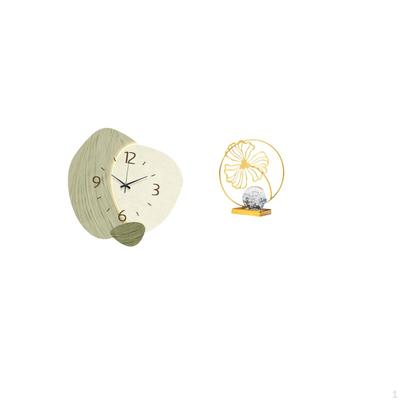Silent Clock Iron Figurine Simple Room Decor Cartoon Hanging Decorative Sculpture for Kitchen