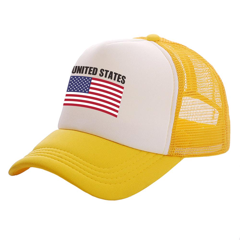 

США Кепка-дальнобійник унісекс Cool US USA American Hat Baseball Cap Cool Summer Unisex Mesh Net Caps