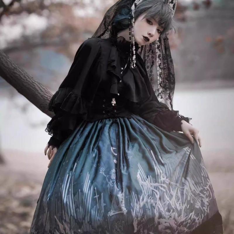 Japanese Kawaii Lolita Blouse Women Vintage Lantern Sleeve Shirt Y2k Aesthetic Lace Patchwork Tops Top Cospaly JK Loose Blusas