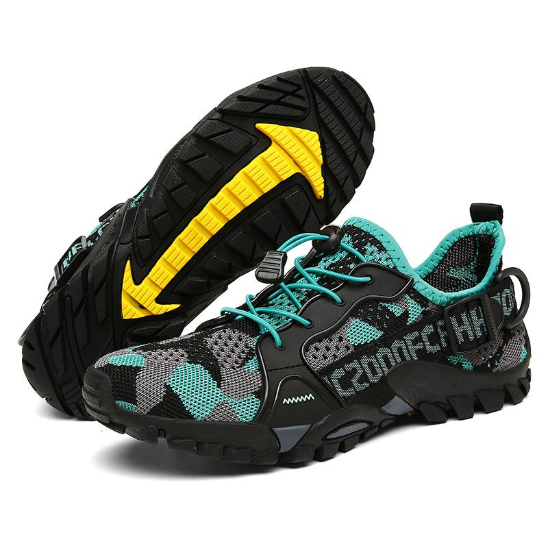 Hollow creek shoes large size outdoor hiking wading shoes casual non-slip men's spot 2025