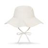 VARZAR VA Curved Stud Big Visor Bucket Hat Cream
