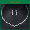 Fashion Jewelry Set With Dazzling Water Diamond For Brides And Women