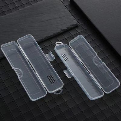 3Pcs Clear Portable Toothbrush Storage Box Modern Plastic Breathable Travel Toothbrush Storage Box For Outdoor Travel Acessories