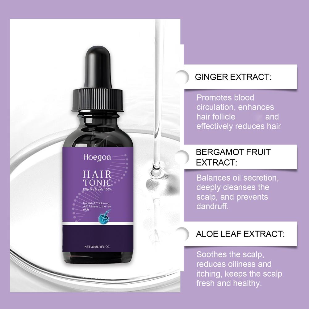 Daily Hair & Scalp Nourishing Serum 30ml,Plant Essential Oil Strengthen Hair, Minimize Breakage, Nourish for Thicker Fuller Hair