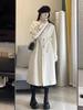 Hepburn Style Women's Woolen Lapel Coat - Long Sleeve, Loose Fit, Mid-Length, Winter Fashion