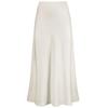 Women's Smooth Satin High Waist Bodycon Maxi Skirt Elegant Draped Mermaid Long Skirt