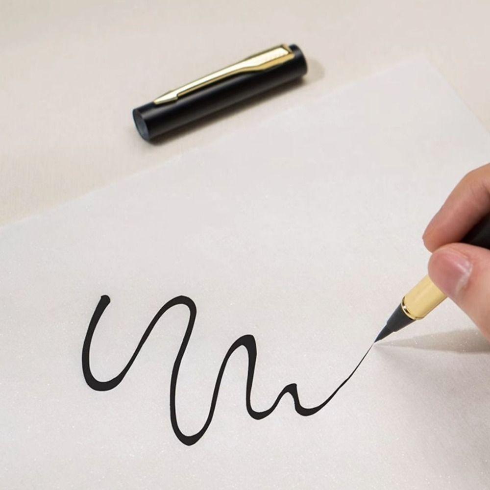 3 PCS Fountain Pen Type Calligraphy Brushes Soft Hair Practice Brush Calligraphy Pen  Office