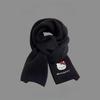 Japanese Cute Puppy Embroidered Knitted Scarf Autumn and Winter Warm and Cold-proof Fashion Versatile High-end Scarf Student