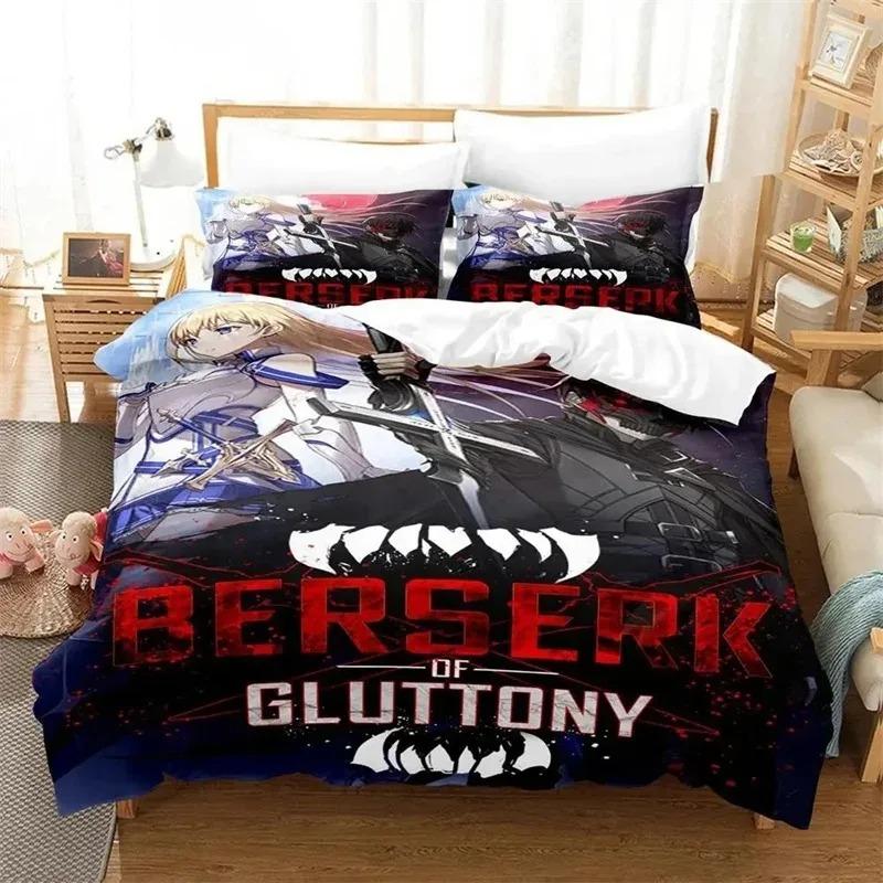 3D-Druck Anime Berserk Bettwäsche-Set Jungen Mädchen Twin Queen Size Bettbezug Kissenbezug Bett Kinder Erwachsener Bettdecke Bettbezug