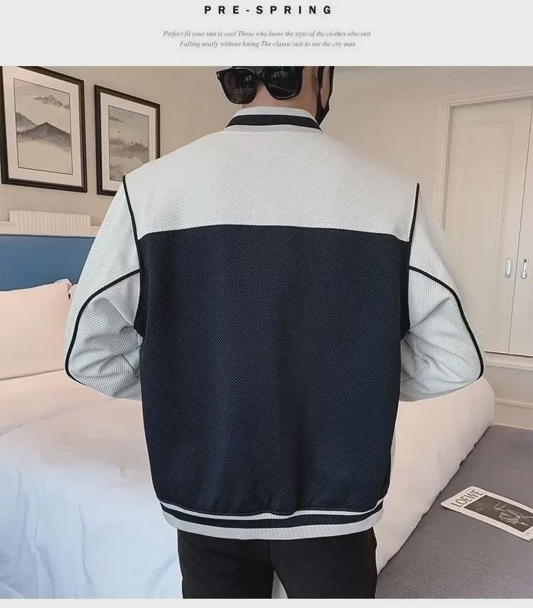 2023 Men's Trendy Baseball Jackets: Casual Spring/Autumn Sports Tops for Youth
