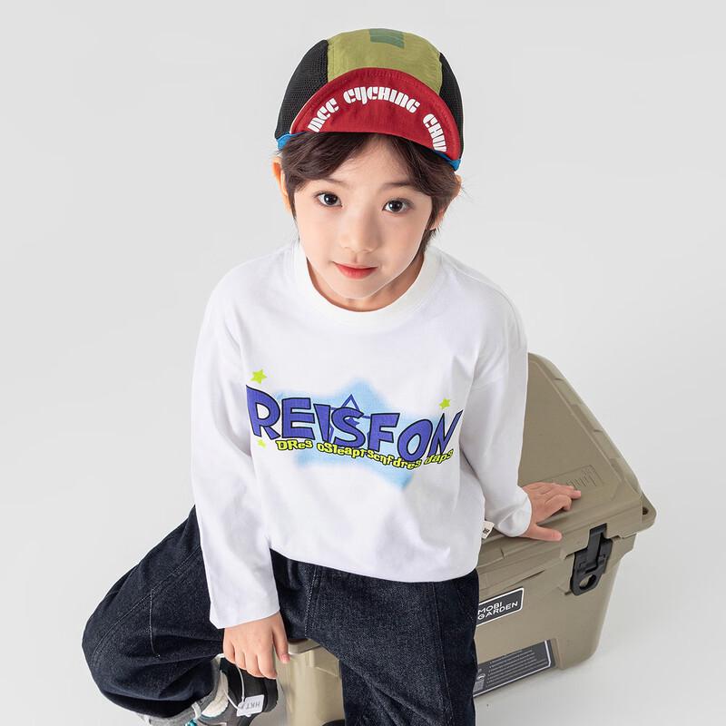 Duoduojia Boys' Casual Pure Cotton Long-Sleeve Printed T-Shirt