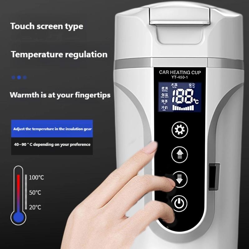 Safe Auto Kettle With Automatic Shut Off 12V 24V 680ml For Family Travel Preventing Dry Burn Accidents