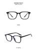 Unisex Ultralight Square Anti-Blue Light Glasses Frame, Non-Prescription with Myopia Lens Option