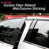 For Subaru XV Crosstrek 2011-2017 Glossy Black Mirror Effect Car Window Door Column B C Pillars Post PC Cover Trim Carbon Fiber