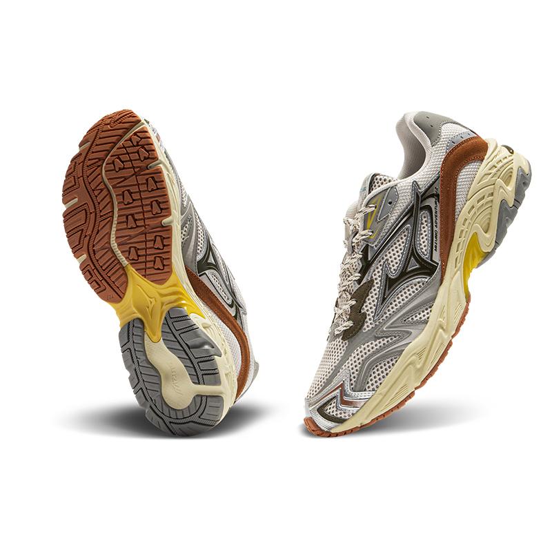 Mizuno Adventure V2 Comfortable Versatile Durable Breathable Low-Top Dad Shoes Unisex Sneakers Silver Brown D1GH250305