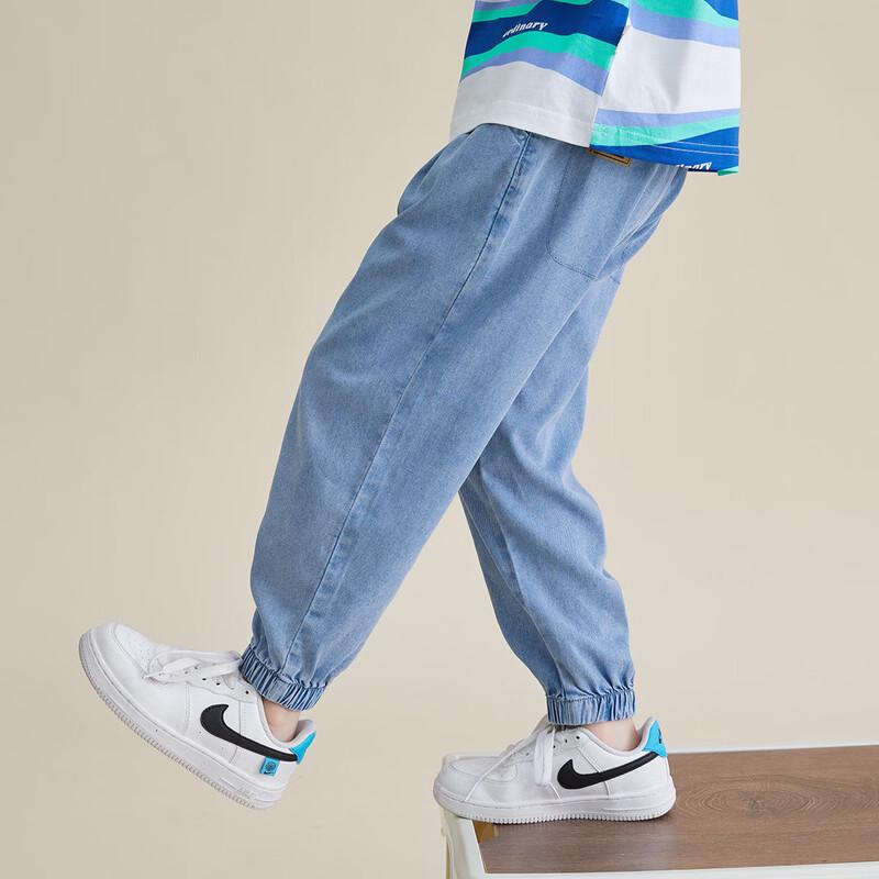 Boys Summer Stretch Denim Anti-Mosquito Pants 120