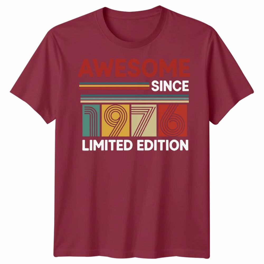 50th Birthday Unisex T Shirt 50yr 1976 Fifty Years Birthday Gift Tee