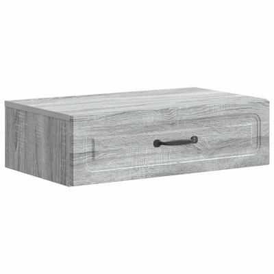 Wall Mounted Side Table Grey Sonoma 59 X 34.5 X 17 Cm