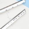 Both Sides Acrylic Measuring Tools Students Stationery Transparent Straight Ruler Triangular Rulers