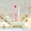 652F Cartoon Dog Ceramic Toothbrush Stand Holder For Bathroom with 4 Slots