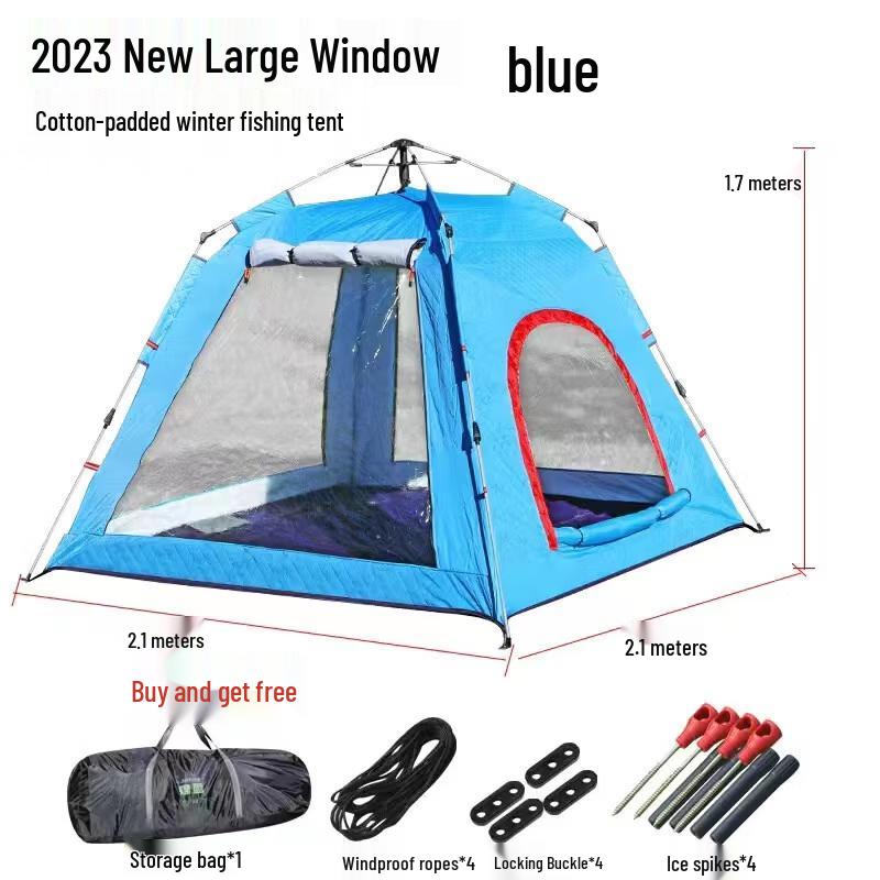 Автоматическая утолщенная зимняя рыболовная палатка 2-3 Person