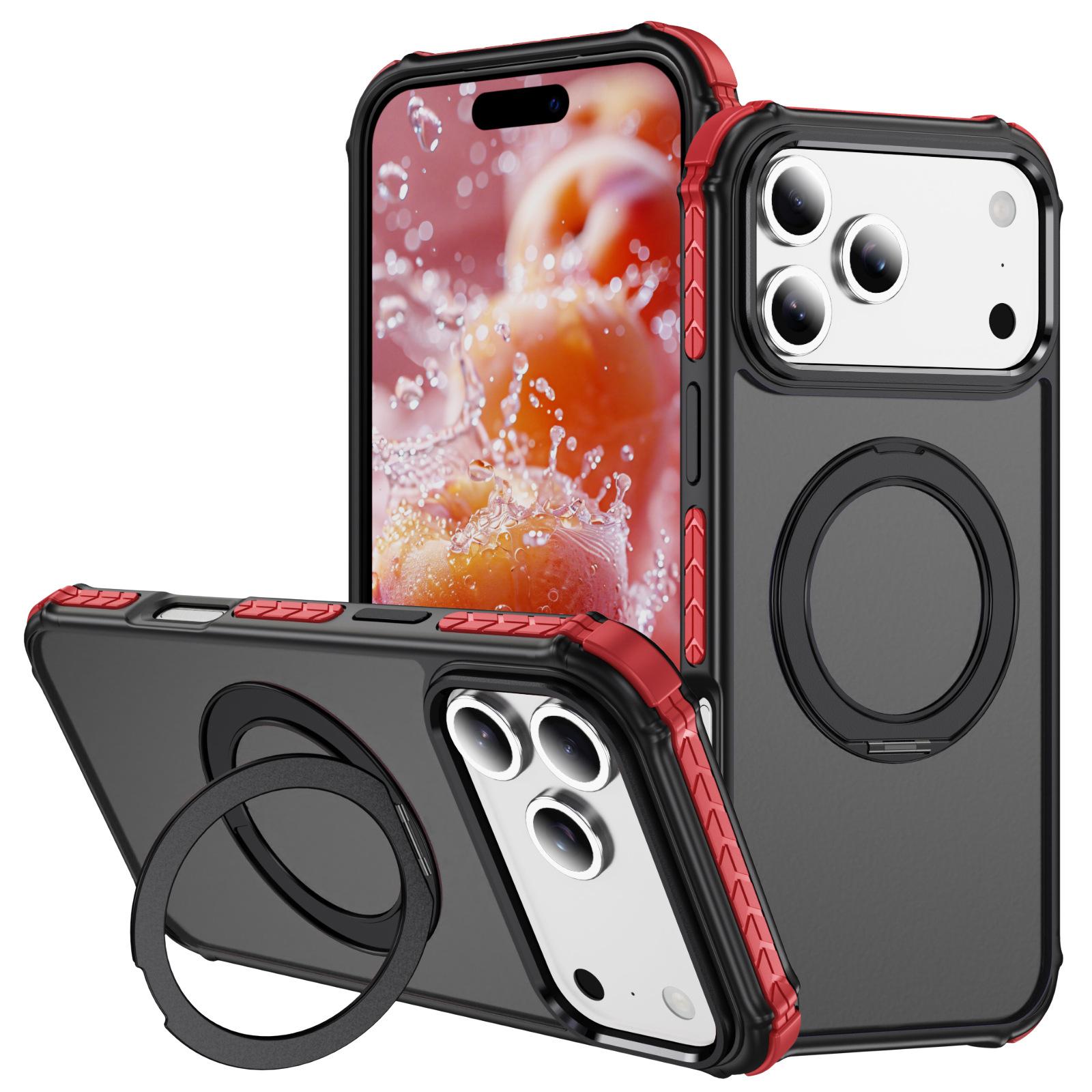 

For Apple 17promax Phone Case Magnetic Transparent for IPhone 17air Anti Drop Gear Holder Phone Case For iPhone11