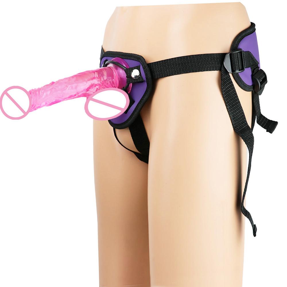 Female Pull-up Pants Fake Penis Sexual Products Female Manual Dildo Masturbator