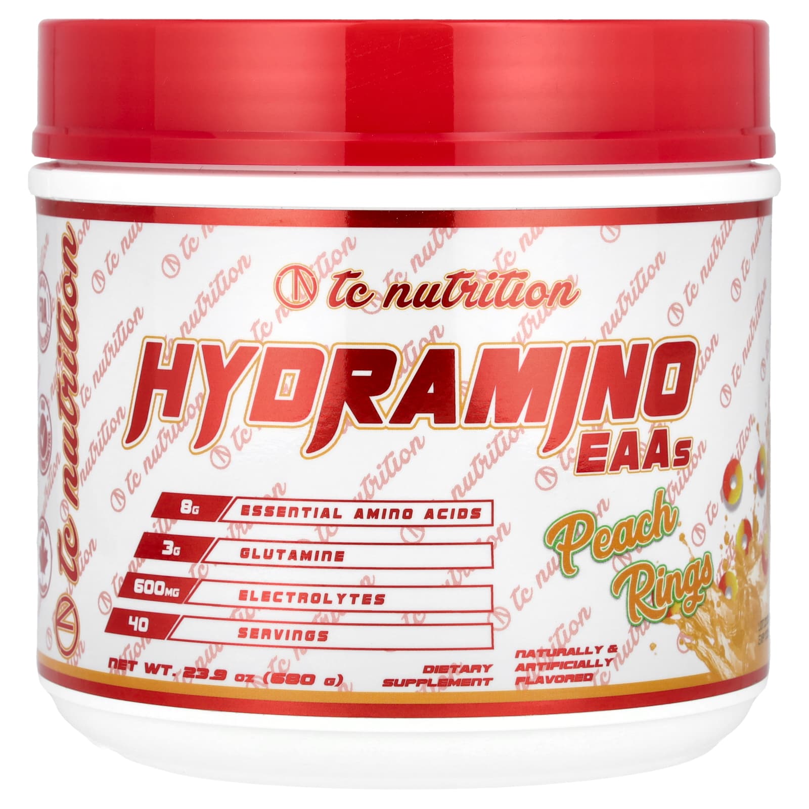 

TC Nutrition, Hydramino EAA, Персикове кільце, 23.9 унції (680 г)