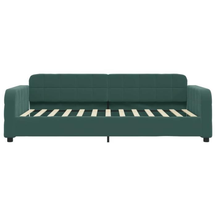 VidaXL Daybed Dark Green 90x200 Cm Velvet 354060