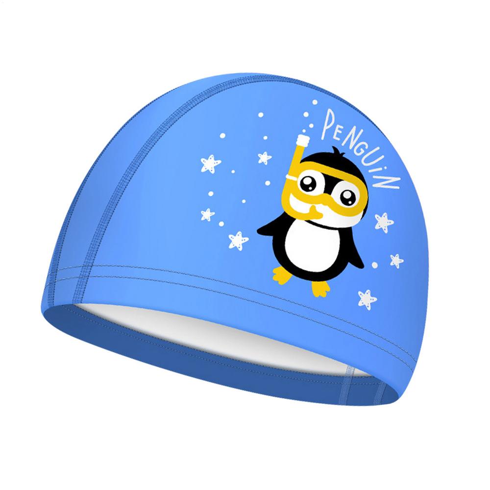 Kids Swimming Caps Cute Cartoon Elastic Silicone Boys and Girls Swimming Gear Long Hair Waterproof Ear sProtection Swim Caps