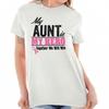 Aunt My Hero Breast Cancer Awareness Fight Womens Graphic Crewneck T Shirt Tee
