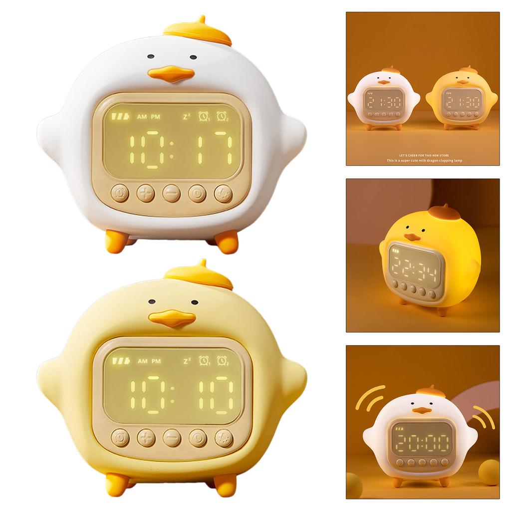 Alarm Clock with Night Light for Kids OK To Wake Clock Cute Animal Table Top Lamp Perfect Sleep Companion Boys Girls