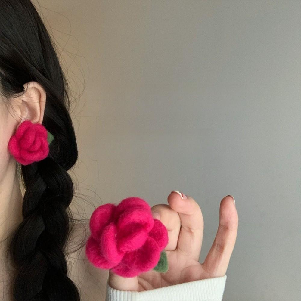 Personality Petals Floral Ear Studs Ear Accessories Earring Jewelry Flower Stud Earrings Gift