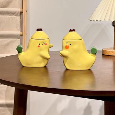 Bananentasse wie Bananenfarbe Paar Tasse Keramiktasse für Freundin Mann Wasserbecher Paartasse Paar Modell