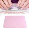 Nail Art Table Mat Cushion Pad Foldable Washable Manicure Desk Mat Nail Salon ToolsPink