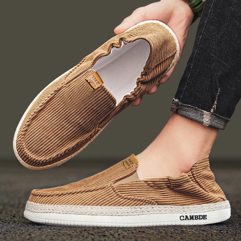 

Мужская обувь летняя повседневная обувь обувь для вождения ходьба одной ногой дышащая мягкая подошва не устают ноги старые пекинские тканевые туфли мужские 44