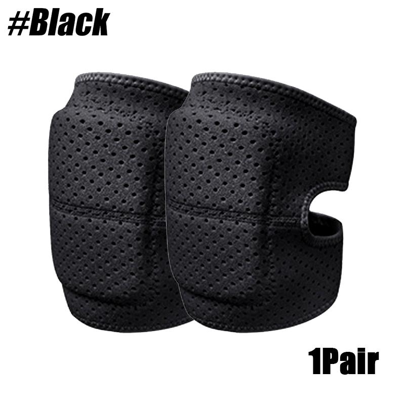 1 Pair Adjustable Knee Pad, Anti-Slip Padded Sponge Knee Brace Breathable Flexible Elastic Knee Support for Football Skating