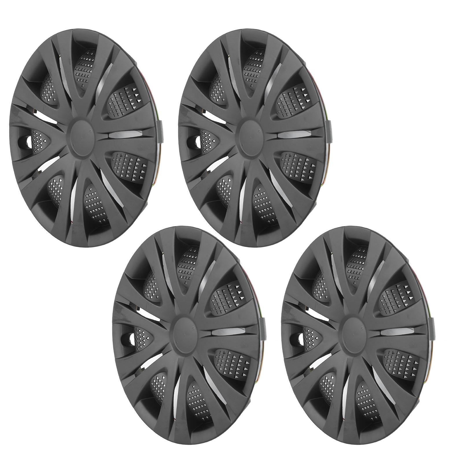 

4 шт. 13-дюймовые колпаки на колеса, матово-черные, защелкивающиеся, для длительного использования, замена для SEAT Ibiza