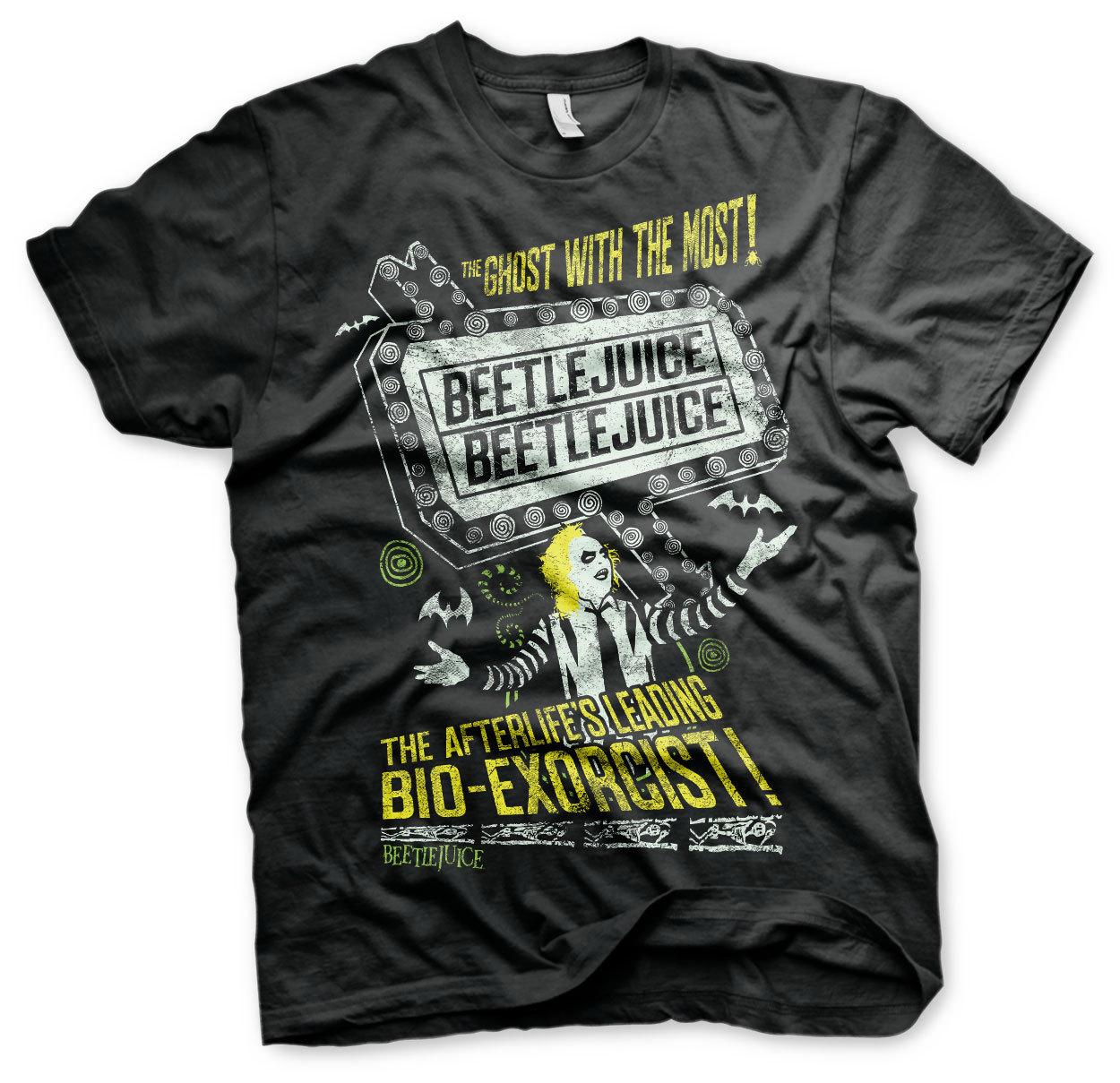 Official License Beetlejuice Afterlife s Master Bio-Exorcist Men s T-Shirt XXXL