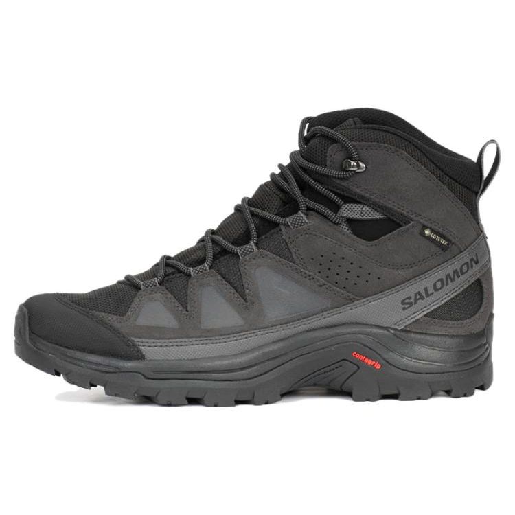 SALOMON XT-Quest Round Toe Comfortable Waterproof Breathable Mid-Top Outdoor Functional Shoes Men Shoes Black 471813
